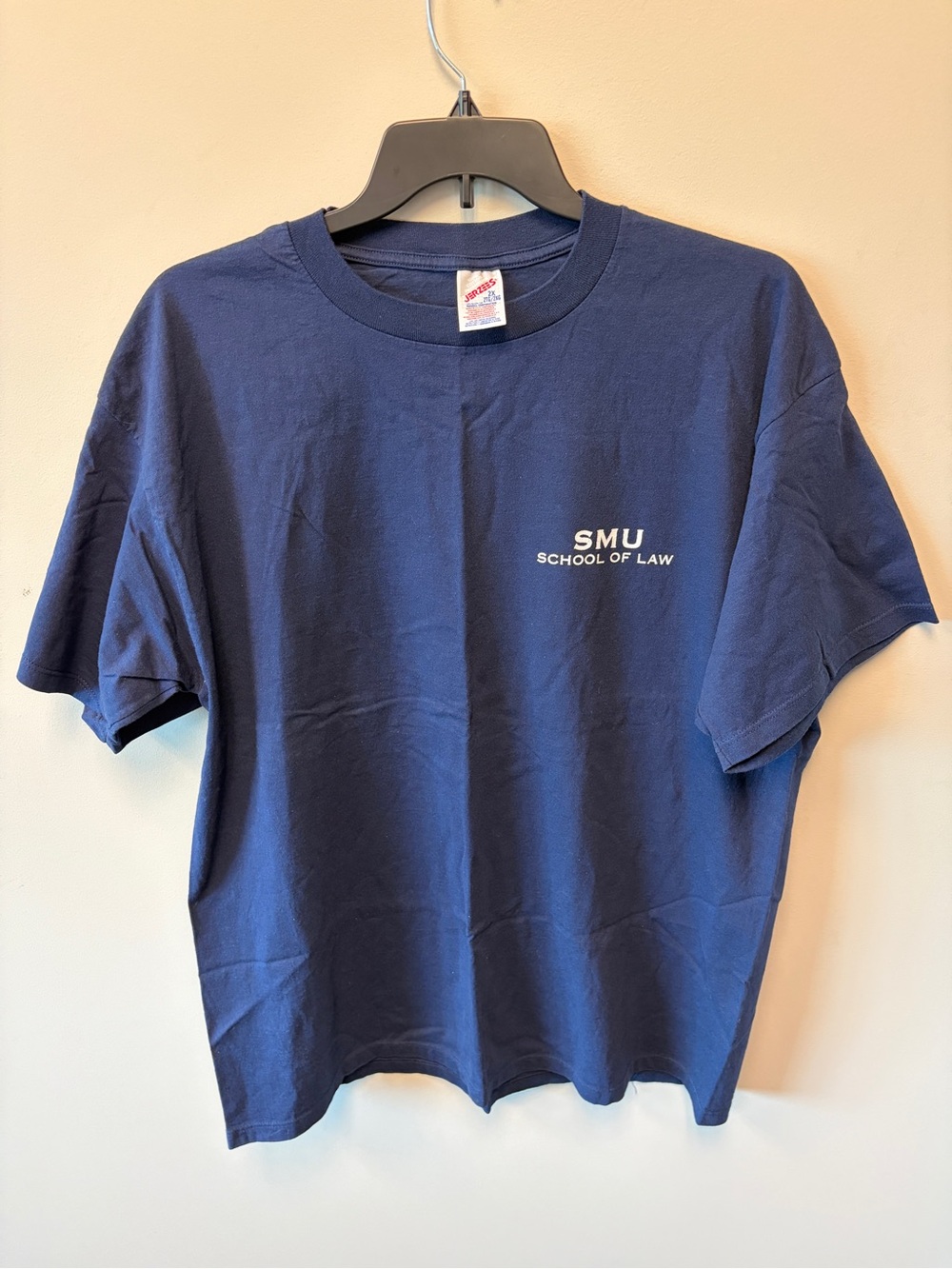 VTG SMU School of Law T-Shirt XXL 1997 Navy Cotton Oxford Univ Tee Jerzees Rare